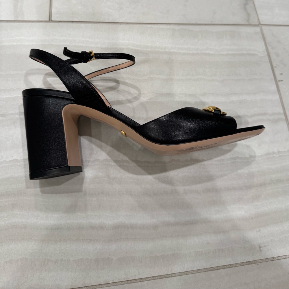 Gucci horsebit sandal heel